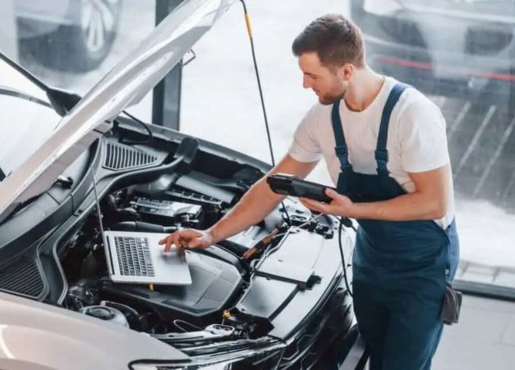 Professional car scanning and error detection service in sharjah